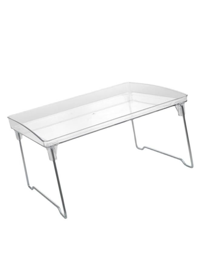 Transparent Acrylic Folding Storage Shelf Strong Bearing Capacity Multifunctional Space Saving for Desktop Kitchen - Image 3