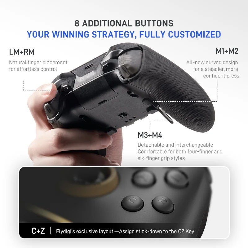 Flydigi Vader 5 Pro V2 Global Version Wireless Bluetooth Gamepad Controller, Multi-Platform, for PC, Switch 2, Mobile, Steam - Image 4