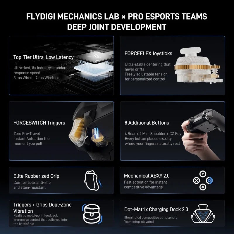 Flydigi Vader 5 Pro V2 Global Version Wireless Bluetooth Gamepad Controller, Multi-Platform, for PC, Switch 2, Mobile, Steam - Image 5