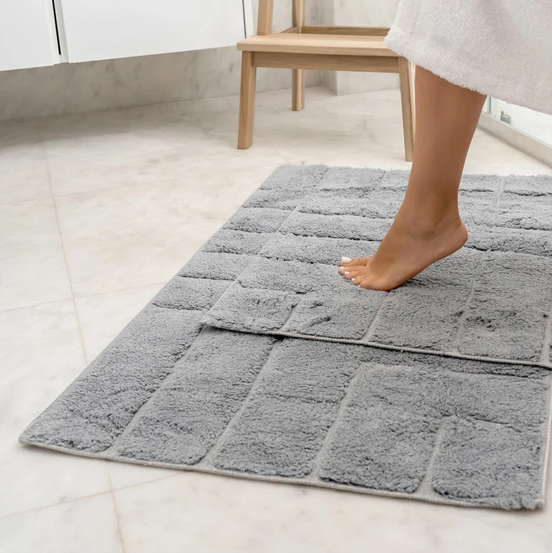 سولي | Aurora | Cotton 2-Piece Bathroom Rug Set