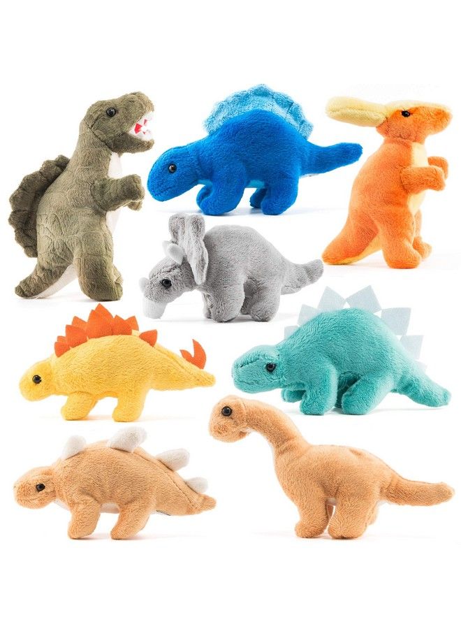 Prextex Plush Dinosaurs 8 Pack 5 - Image 1