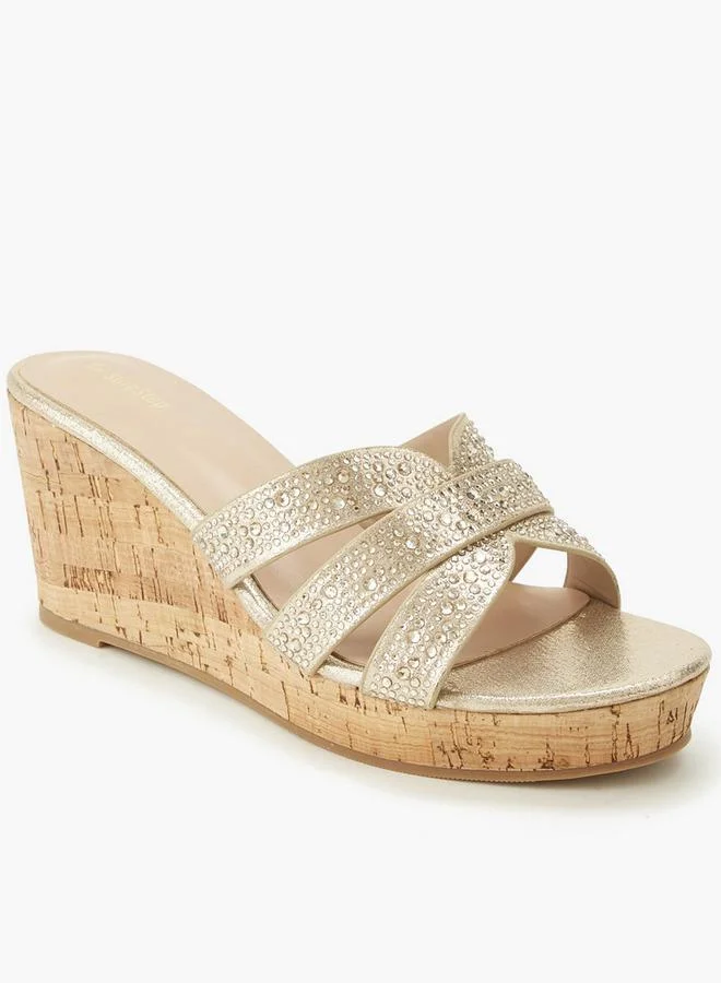 Surestep Women Embellished Wedge Heel Sandals