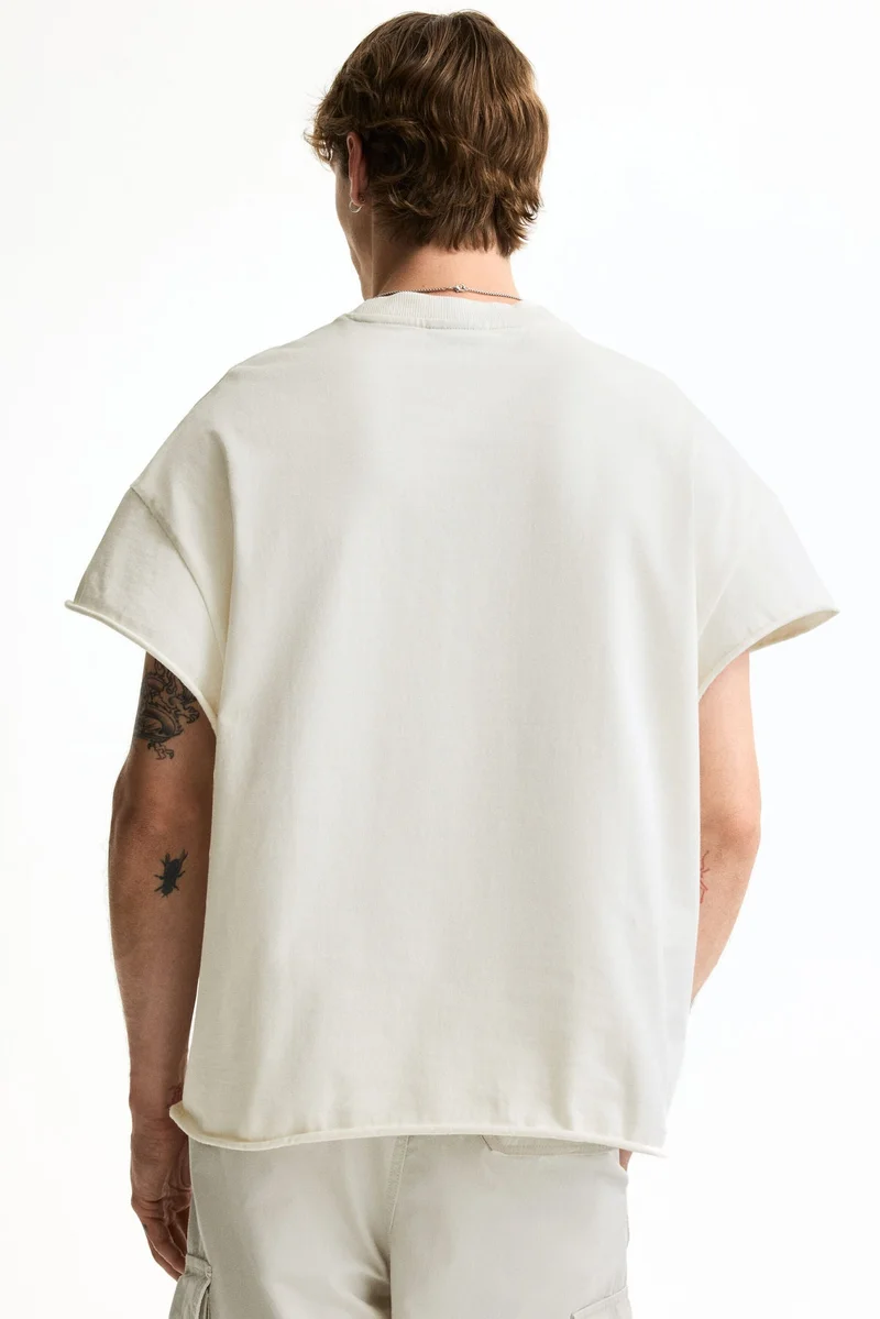 H&M  Oversized Fit Cotton T-shirt for Men | Best Price UAE