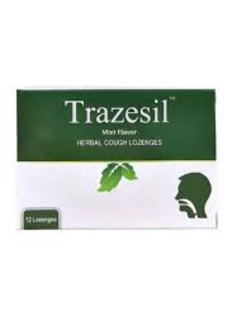 Trazesil Mint Flavored Lozenges pack of 12