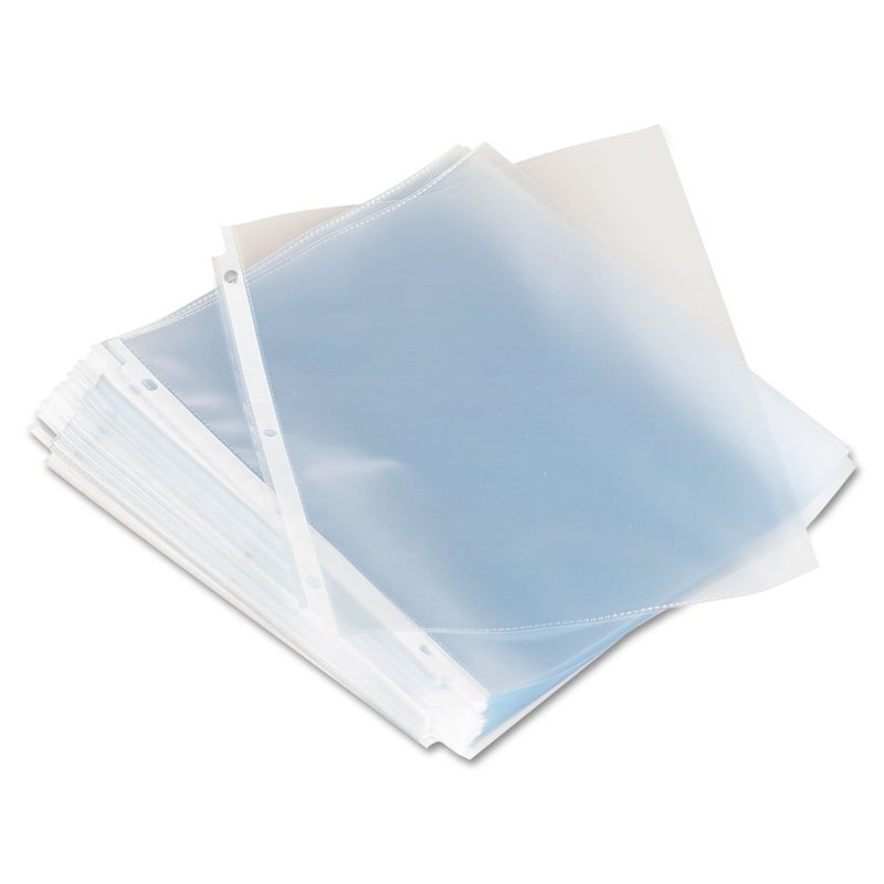 UNIVERSAL Top-Load Poly Sheet Protectors, Standard, Letter, Clear, 100/Box - Image 1