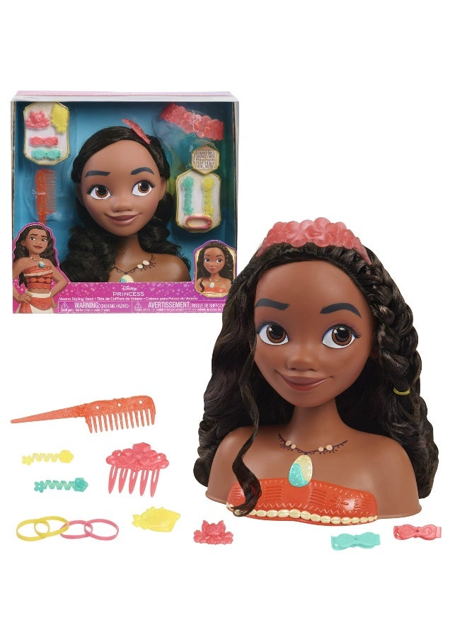 Disney Princess Disney Princess Moana Styling Head Toy (20 cm, 14 Pieces) - Image 2