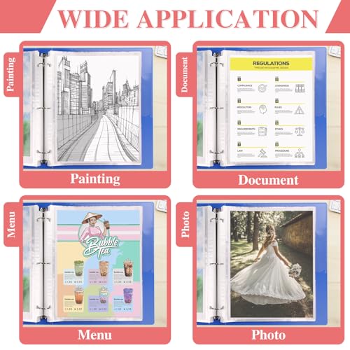 ZENOWICK 200 Pack Sheet Protectors 8.5 x 11 inch Clear Page Protectors for 3 Ring Binder, Plastic Sleeves for Papers, Document - Image 5