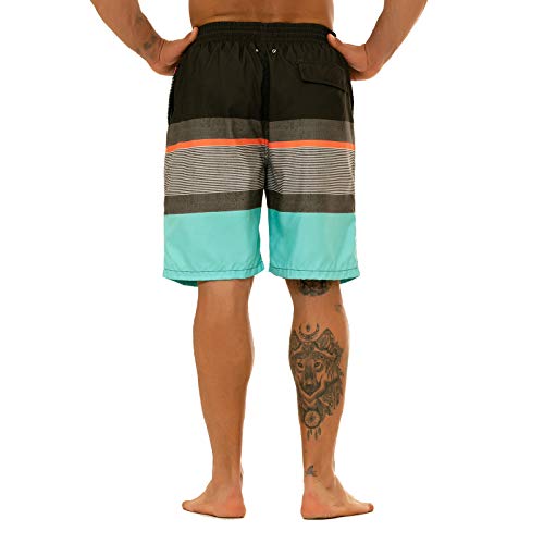 KAILUA SURF Big and Tall Mens Swim Trunks, 9" Mens Designer Bathing Suit Boardshorts - Image 4