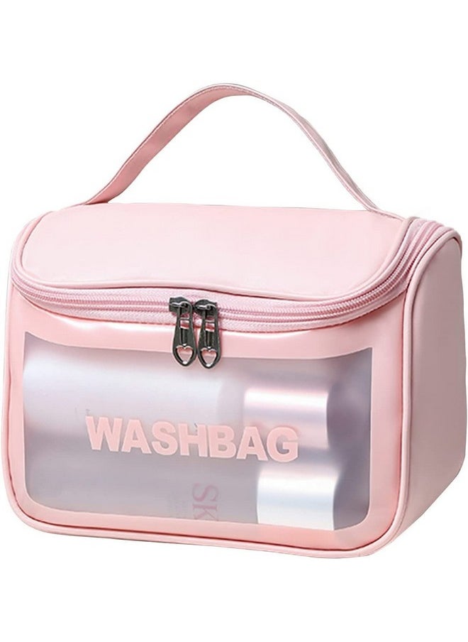 Zollyss Faux Leather Water-Resistance Toiletries Cosmetics Makeup Storage Organizer Bag for Girls and Women, Rose (Set Of 1, Pink) - pzsku/Z410220EC8D4F85C431E1Z/45/_/1738306539/06ba4f82-3f4d-451e-92ad-445b4dd61bda