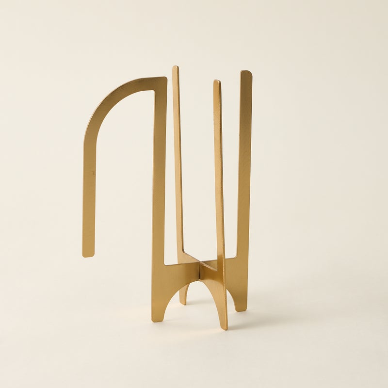 Dallaty gold metal saudi coffee cup holder 14.5*8.5*21.5Hcm - Image 1