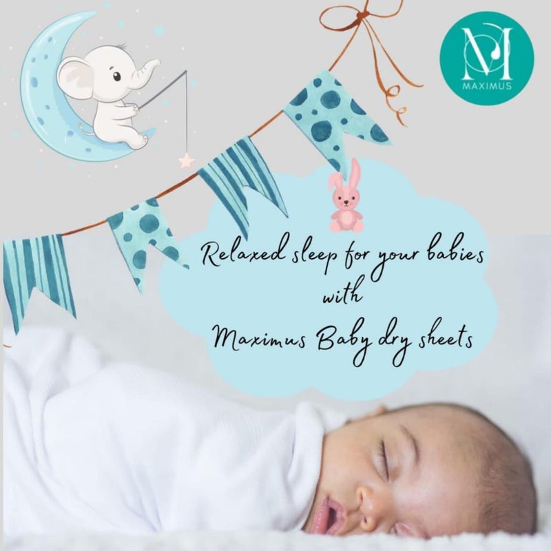 THE MAXIMUS MAXIMUS Waterproof Quick Dry Sheet for Baby| Bed Dry Pad | Baby Bed Protector Sheet for Toddler Children (Large (140cm x 100cm), Baby Pink) - Image 5