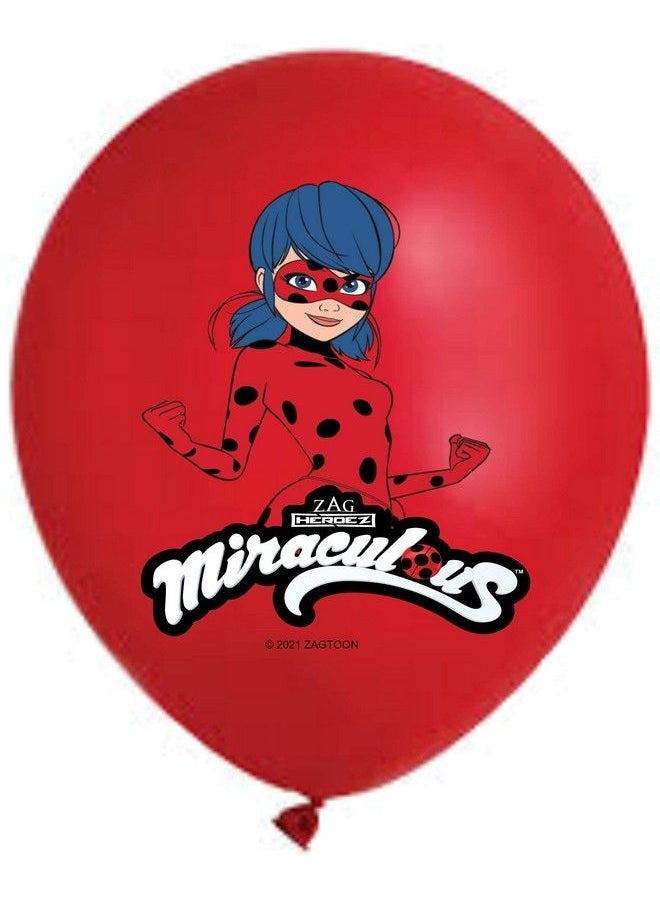 Generic - Vision Licensed Miraculous Ladybug Cat Noir 12" Party Balloons 25 Pcs ; Assorted Colors Premium Latex For Miraculous Birthday Theme Party - Image 1