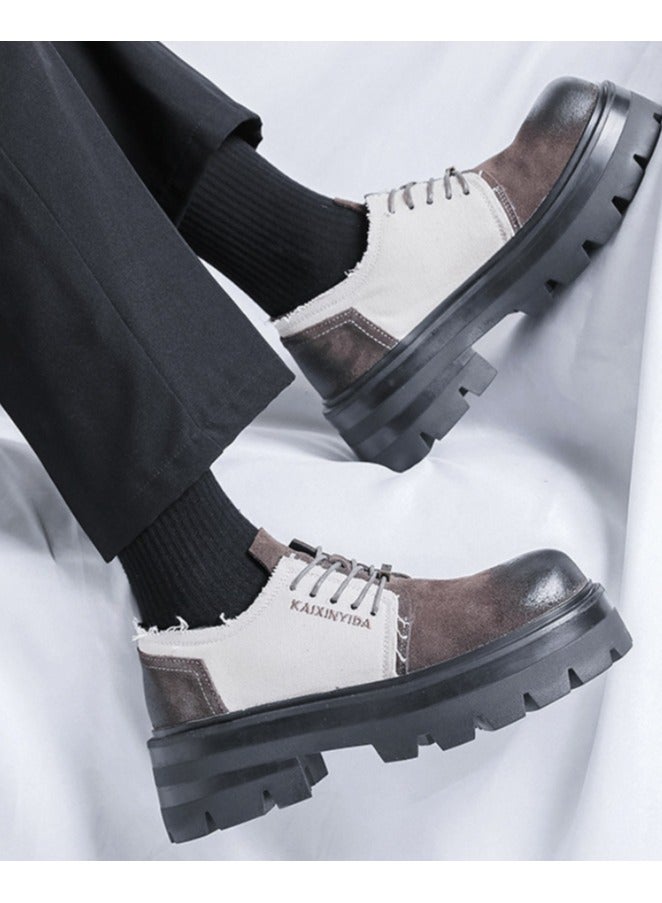 Warrior Versatile Retro Casual Leather Shoes  - Image 2