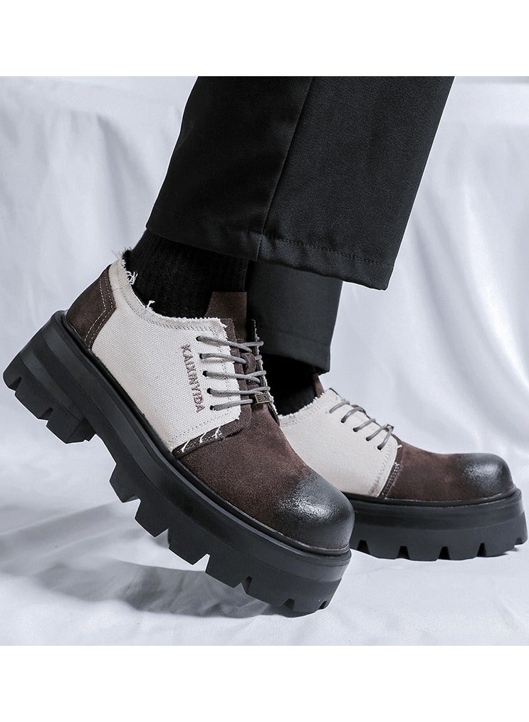 Warrior Versatile Retro Casual Leather Shoes  - Image 3
