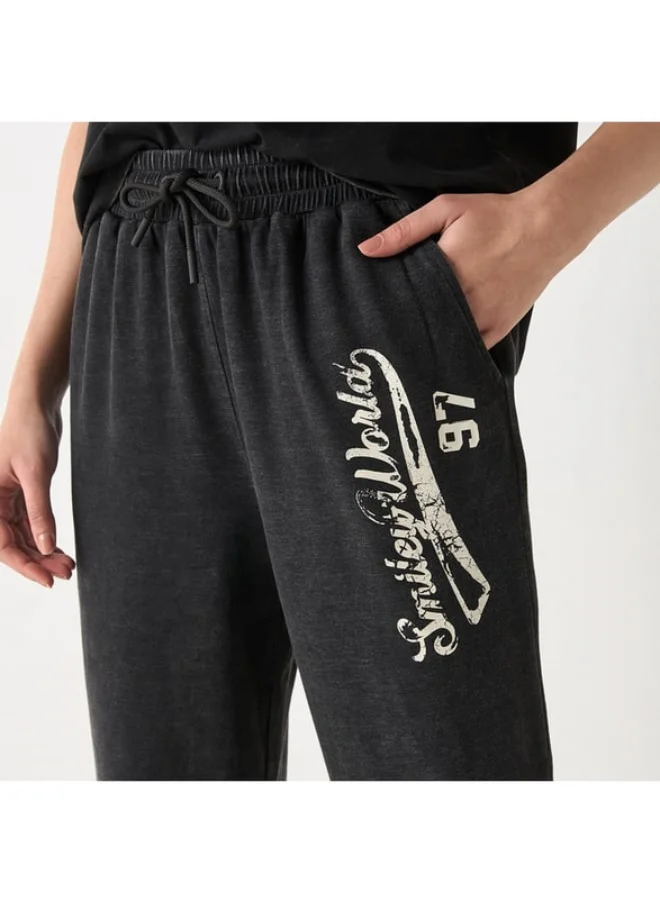 SP Characters SmileyWorld Print Joggers with Pockets and Drawstring Closure