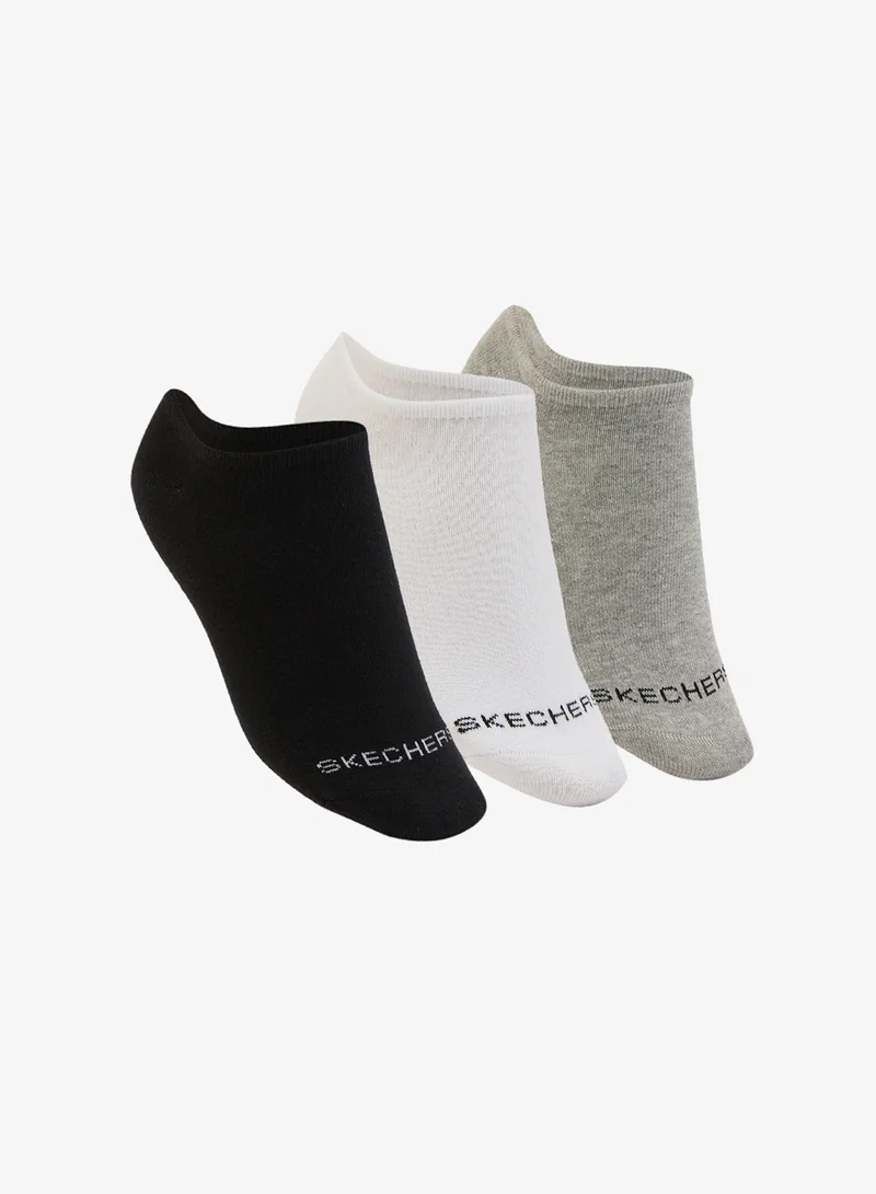 3 Pack Non-Terry No-Show Socks