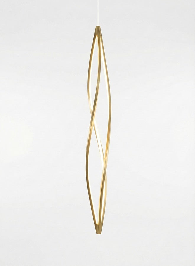BUY4LESS -  Modern Lighting, Chandelier, Light, Modern chandelier, Gold Color, H:115 cm, D:13.5 cm, Suitable for stairs, window side, Adjustable height - Image 1
