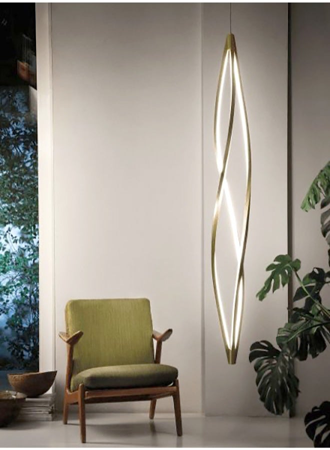 BUY4LESS -  Modern Lighting, Chandelier, Light, Modern chandelier, Gold Color, H:115 cm, D:13.5 cm, Suitable for stairs, window side, Adjustable height - Image 2