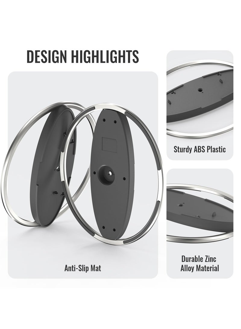 Beauenty Game Console Docking Stand for PS5 Pro/Slim Game Console Upright Stand for PS5 Console All Series Universal (Silver) - Image 5