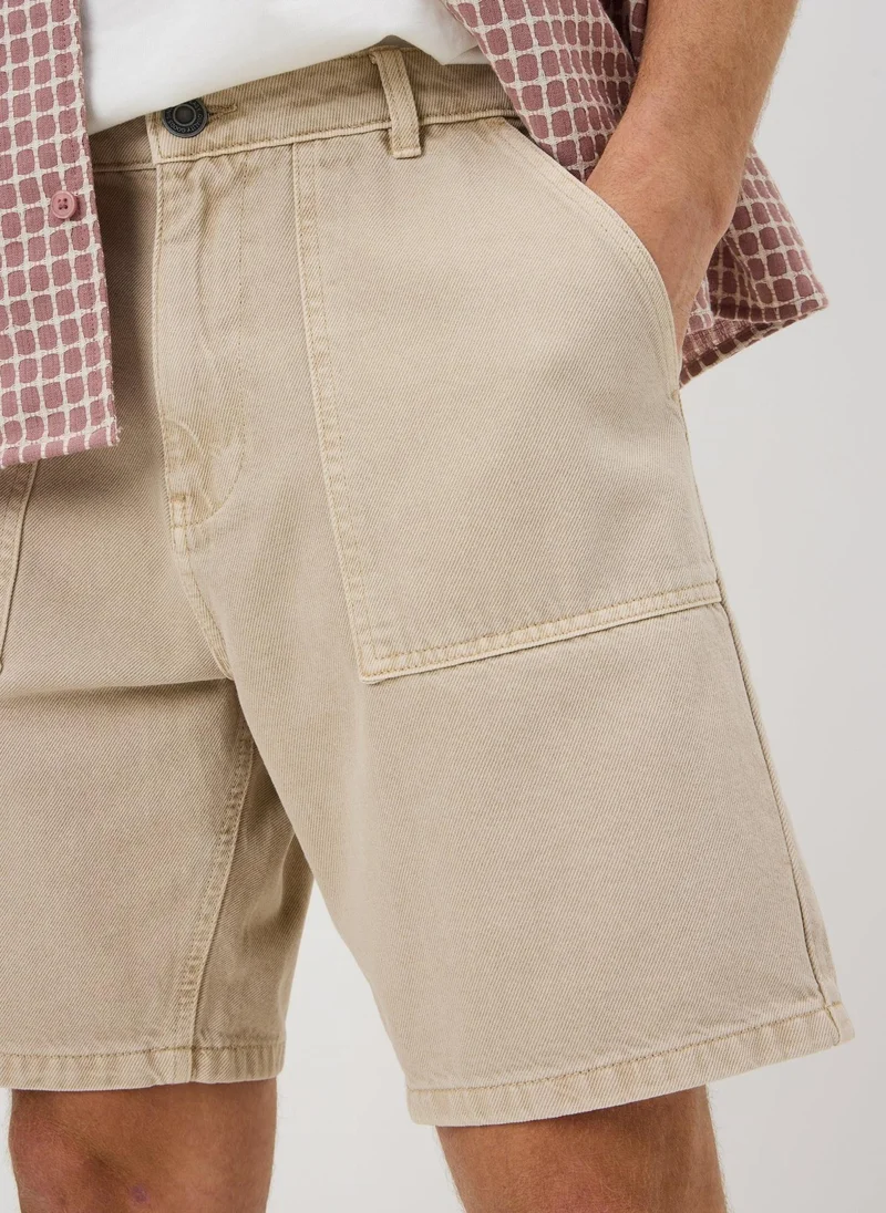 Matalan Stone Denim Carpenter Shorts