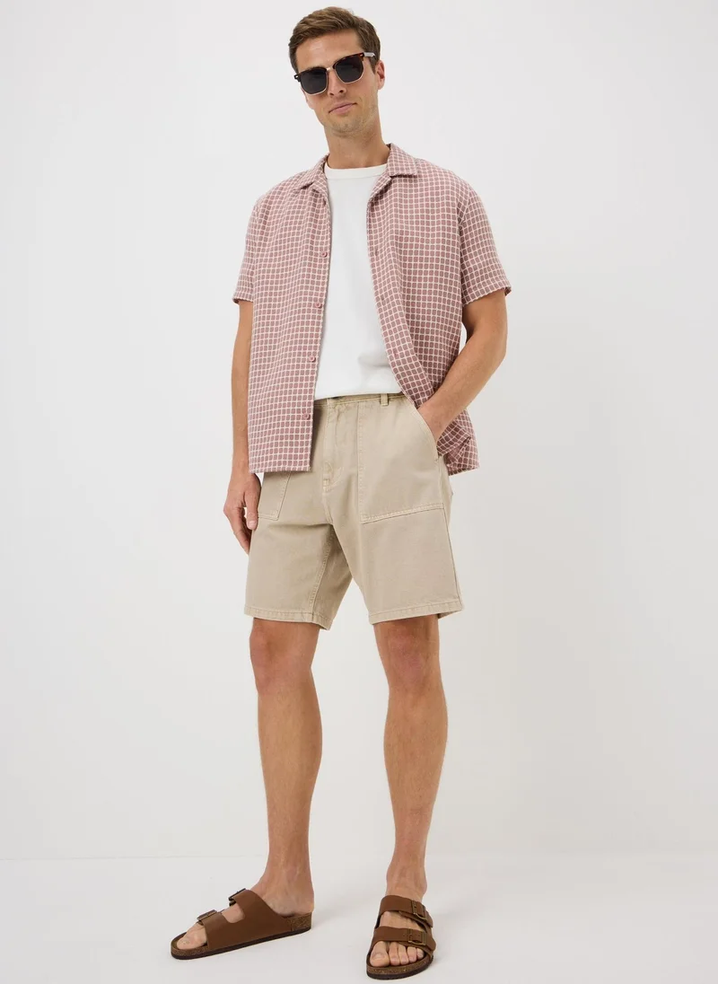 Matalan Stone Denim Carpenter Shorts