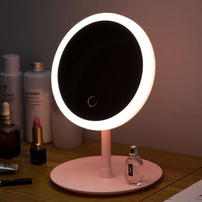 Led Makeup Mirror Smart Vanity Mirror Desktop Mirror With Light Student Fill Light Mirror Beauty Mirror Dimmable - Image 3
