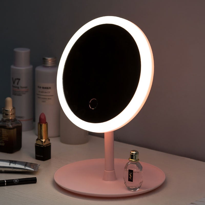 Led Makeup Mirror Smart Vanity Mirror Desktop Mirror With Light Student Fill Light Mirror Beauty Mirror Dimmable - Image 4