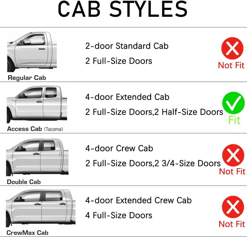 Lightronic مجموعة واقي المطر الجانبي لسيارة تويوتا توندر 2000-2006 من لايتترونيك WV94815 - Image 3