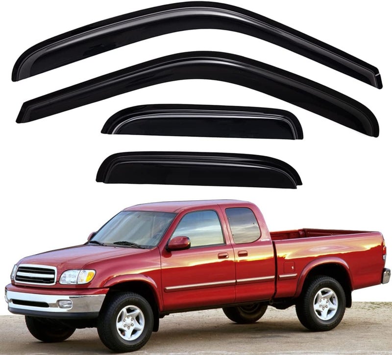 Lightronic مجموعة واقي المطر الجانبي لسيارة تويوتا توندر 2000-2006 من لايتترونيك WV94815 - Image 1