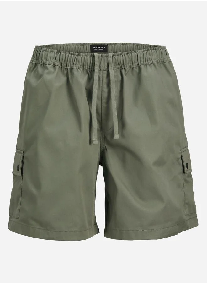 JACK & JONES Jack & Jones Mid Rise Regular Fit Cargo Shorts