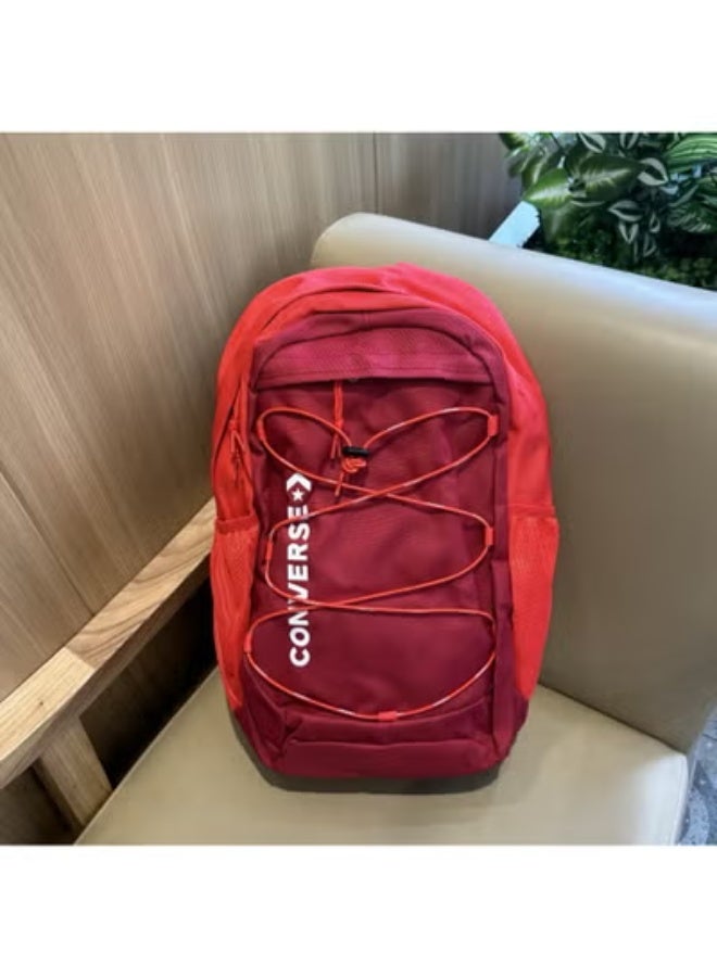 CONVERSE Burgundy Color - Blocking Backpack, featuring Classic Straps + Streetwear Brand DNA - Image 1