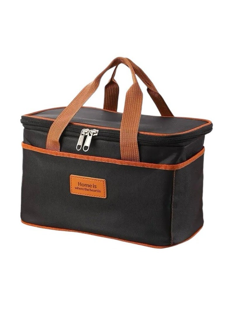 VIO Thermal Meal Bag Hot Cold Portable Insulated Lunch Box Bag Travel Picnic Cooler Tote Bag for Office Work School College for Men Women Boys Girls Indoor Outdoor  Everyday Use  - Image 1
