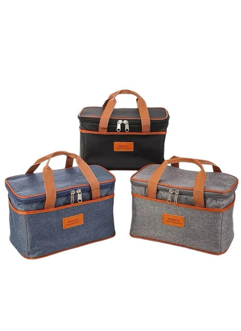 VIO Thermal Meal Bag Hot Cold Portable Insulated Lunch Box Bag Travel Picnic Cooler Tote Bag for Office Work School College for Men Women Boys Girls Indoor Outdoor  Everyday Use  - Image 3