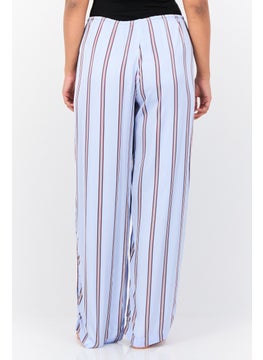Aerie Women Stripe Satin Pajama Pants, Multicolor  - Image 3