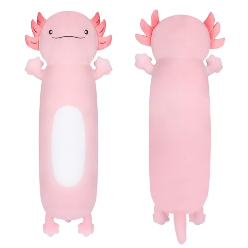 Dalmao 36 Giant Pink Axolotl Stuffed Animal Cute Soft Long Axolotl Plush Large Body Pillow Big Squishy Plushies Toy Gift for Kids Boys Birthdays - Image 1