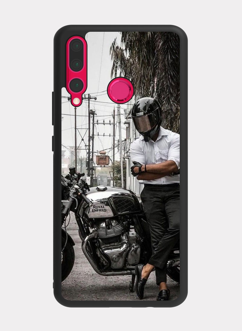 بكسلات كفر هواوي نوفا 4 دباب رويال انفيلد ابيض - Image 1