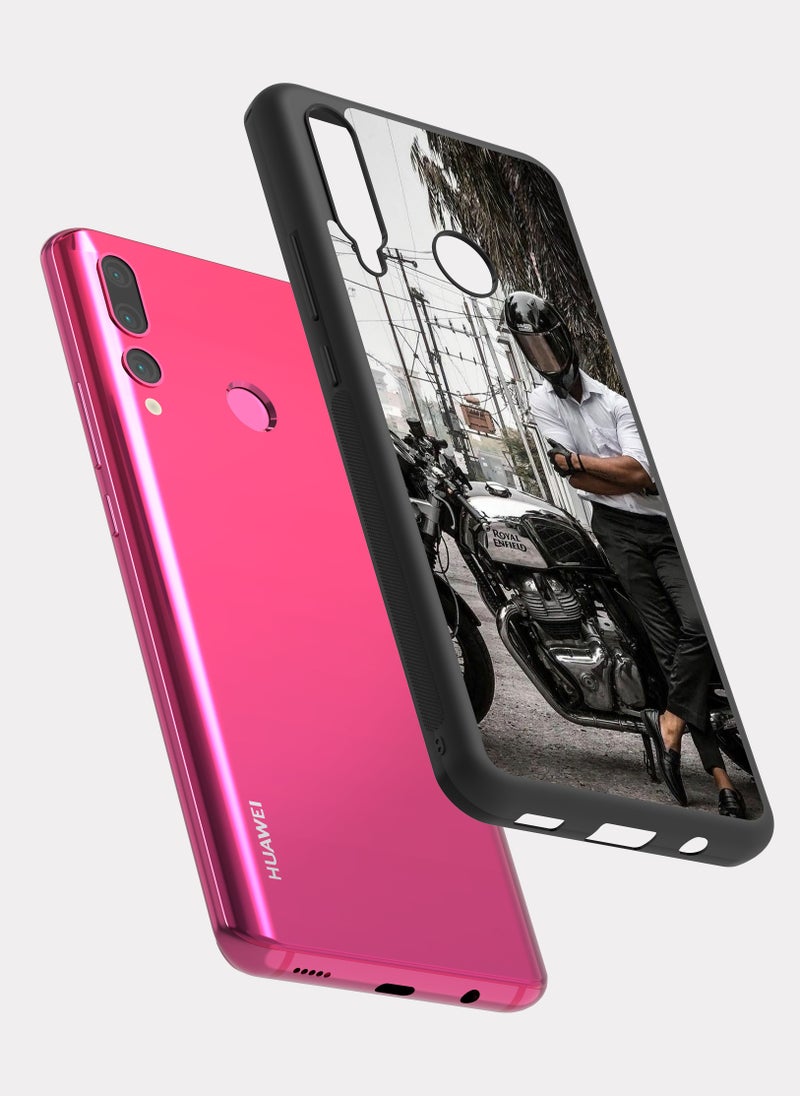 بكسلات كفر هواوي نوفا 4 دباب رويال انفيلد ابيض - Image 2