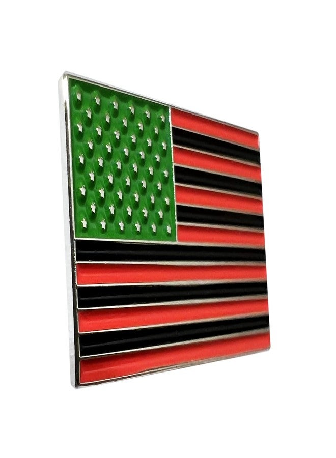 PinMaze دبوس علم أمريكي أفريقي - بروش تحرير السود - شارة حمراء خضراء سوداء - Image 1