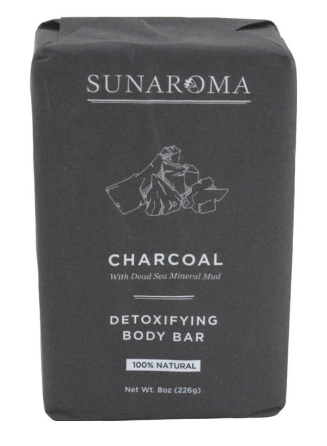 Sunaroma Soap Bar Charcoal Dead Sea Mineral Mud 8 Ounce (Pack of 3) - Image 1