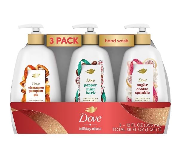 Dove Limited Edition Holiday Treats Hand Wash 3 pk12 oz