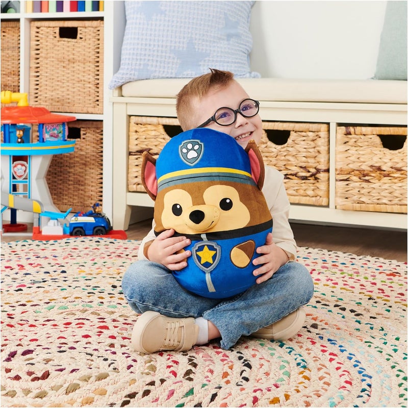 GUND Paw Patrol Trend Squishy Chase, 30 cm, High-Quality Plush Toy and Cuddly Cushion in One, Gift for Children from 1 Year - Image 3