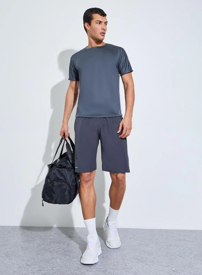 ستايلي اكتيف Men Charcoal Regular Fit Training T-Shirt