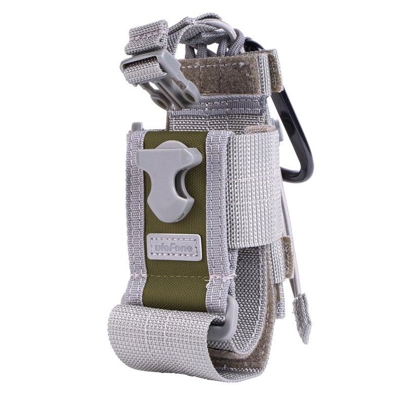 Ulefone Armor Molle Holster Phone Pouch with Carabiner Clip Universal for Most PhoneRadio Like Ulefone Armor 3433 Armor 30 Armor 2928 27 Rugking Series - Image 2