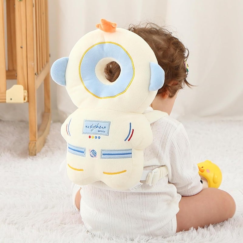 SOZOON Baby Head Protector Backpack - Soft & Lightweight Head Protection Pillow for Bebe Walking and Crawling Astronaut - Image 1