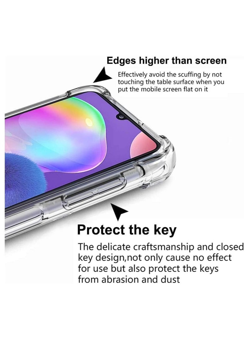 Samsung Galaxy A13 4G Clear Cover Case soft TPU Transparent Silicone Gel Back Protective Case shock Absorbent Reinforced Corner - Image 3