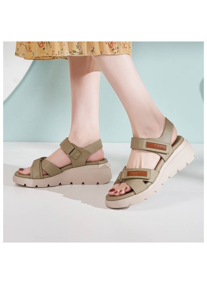 SIKETU Summer Minimalist Thick Soled Sandals For Women's  Style Soft Soled Women's Shoes For Outdoor Wear Anti Slip Beach Shoes  - Image 3