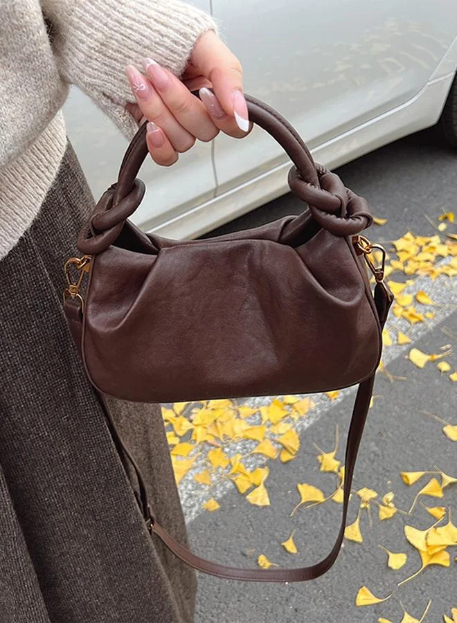 تايك تو شنطة يد سادة بحمالة كتف قابلة للتعديل