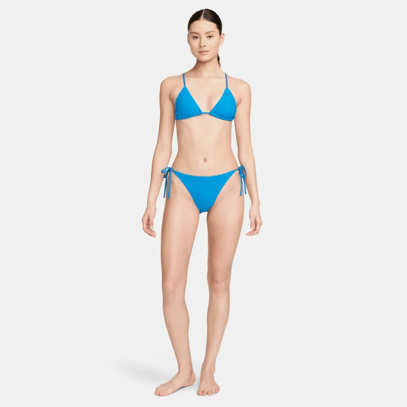 Nike Blue Women's Swim Retro Flow Tie String Bikini Bottom for Women | Best Price UAE