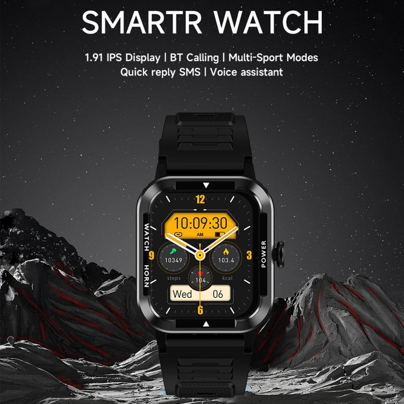 Smartwatch 1.91-inch Large Screen High-clear Display  Comprehensive Health Monitoring  Multi-function Sports Mode  Waterproof IP67  Watch for Men and Women  Blood Pressure Monitor  Glucose Monitor - Image 2