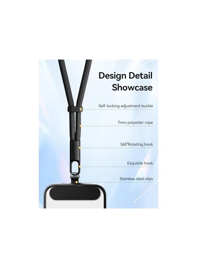 Green Tiger 2 Pack Phone Wrist Strap Phone Lanyard with 2 Tether Tabs, 360 Degree Rotating Design Hand Wrist Strap for Most Cell Phone Accessories - Image 4